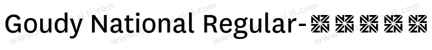 Goudy National Regular字体转换